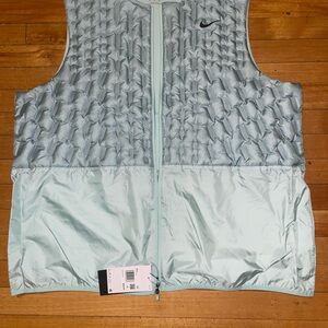 Nike Therma-FIT Repel Full Zip Down Golf Vest Teal Mens Size XXL
